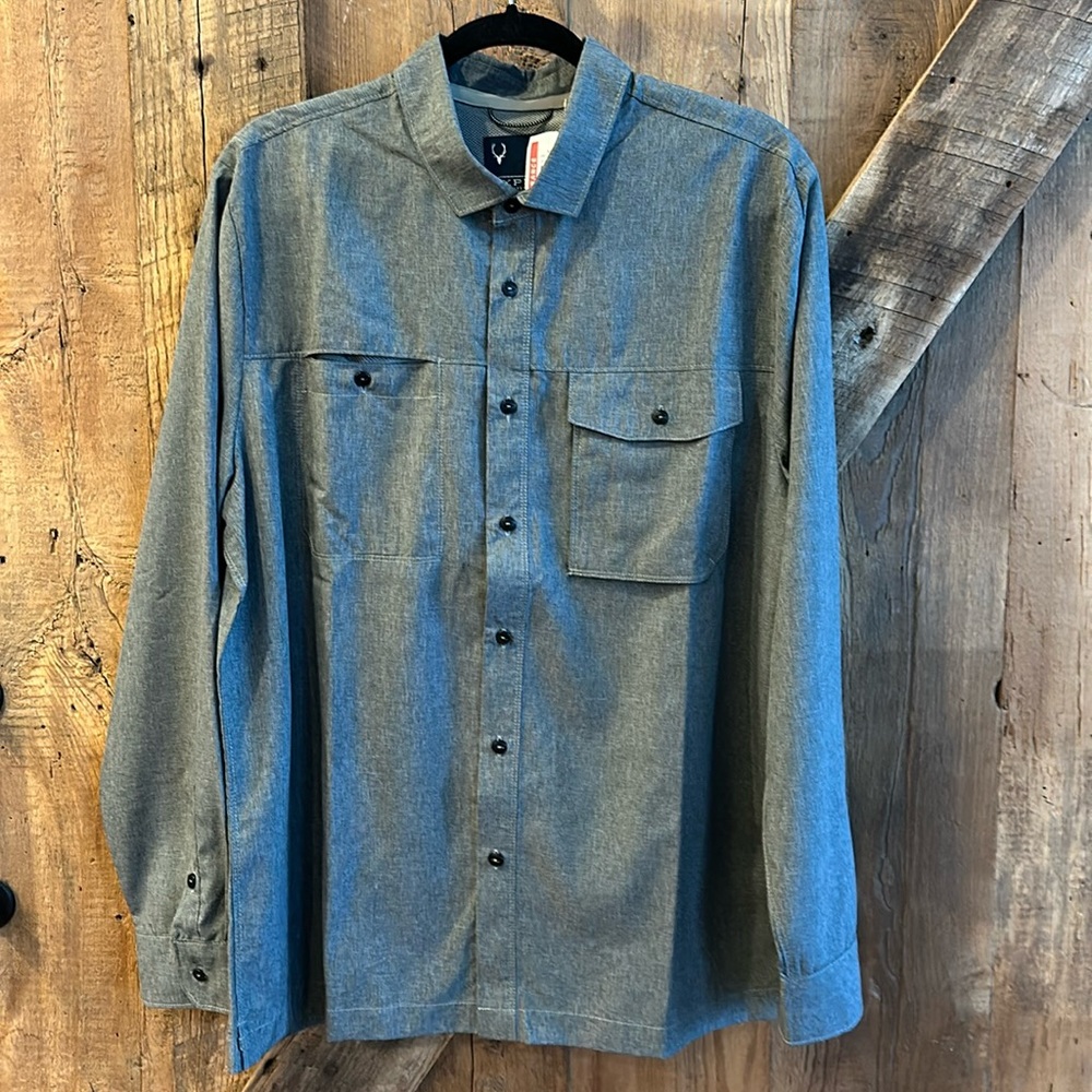 NWT Jeremiah XPLR Kirk Vented Long Sleeve Shirt Size Large